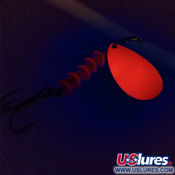 Luhr Jensen TEE Spoon 5 UV (świeci w ultrafiolecie), nikiel/pomarańczowy, 12 g błystka obrotowa #10011