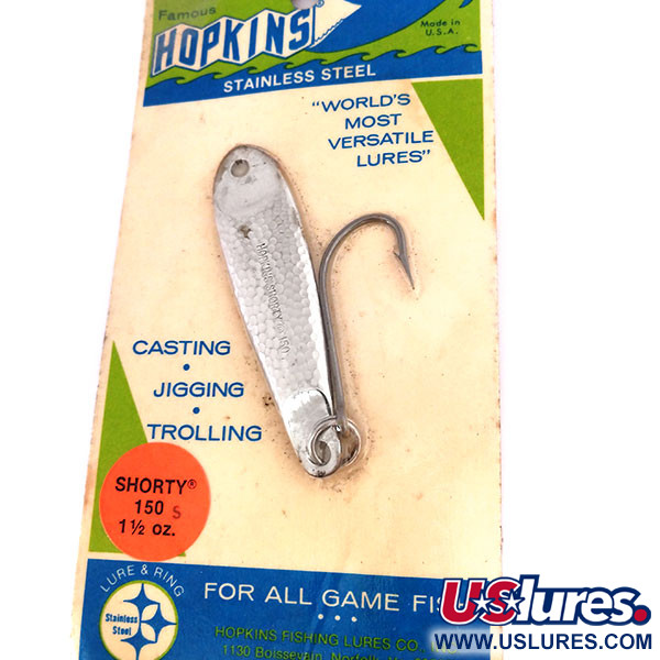  Hopkins shorty 150, pilker, młotkowany nikiel, 42 g błystka wahadłowa #10617