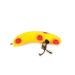 Yakima Bait FlatFish F3, żółty/czerwony, 0,9 g wobler #11141