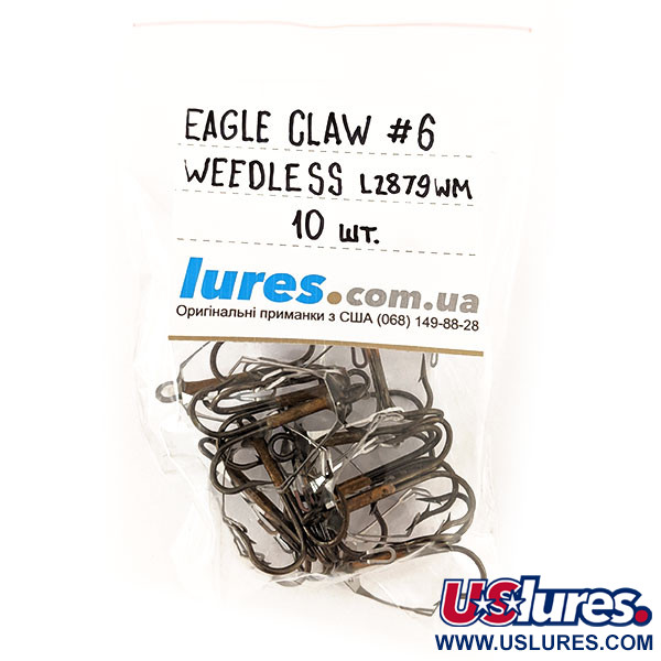  Kotwica Eagle Claw (antyzaczepowy) #6 L2879 WM, złoty/czarny,  g  #13297