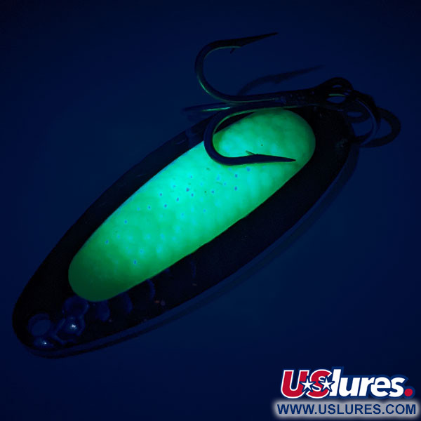  Blue Fox Pixee UV (świeci w ultrafiolecie), nikiel/zielony, 14 g błystka wahadłowa #11445