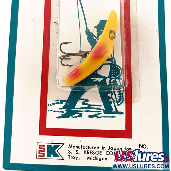  Kmart Kresge #318, żółty/czerwony, 2,5 g wobler #11828