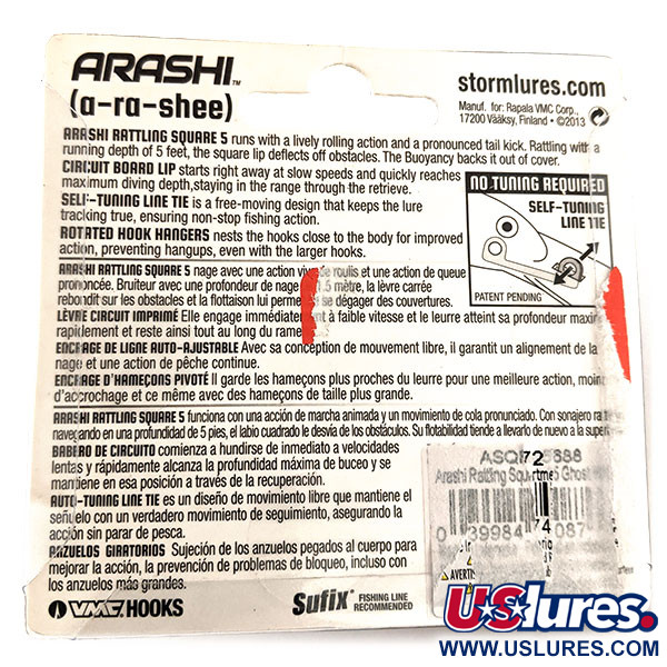  Storm Arashi Rattling Square 5, Duch, 18 g wobler #11953