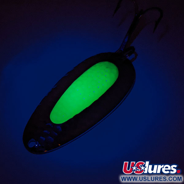  Blue Fox Pixee UV (świeci w ultrafiolecie), nikiel/zielony, 24 g błystka wahadłowa #12445