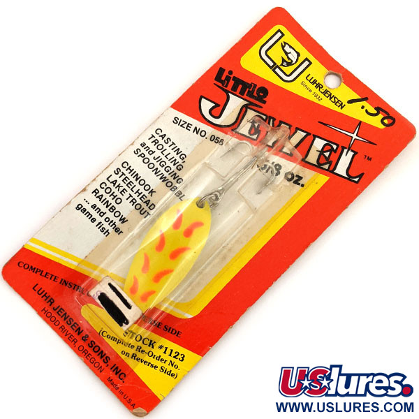 Luhr Jensen Little Jewel, żółty/czerwony, 18 g błystka wahadłowa #12908