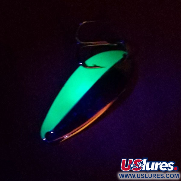  Acme Little Cleo UV (świeci w ultrafiolecie), nikiel/zielony, 7 g błystka wahadłowa #13244