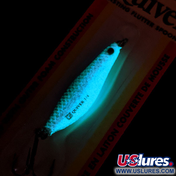  ​Luhr Jensen Quiver UV (świeci w ultrafiolecie), Glow Smelt, 7 g błystka wahadłowa #14463