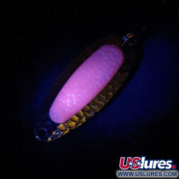  Blue Fox Pixee UV (świeci w ultrafiolecie), różowy/nikiel, 14 g błystka wahadłowa #13471