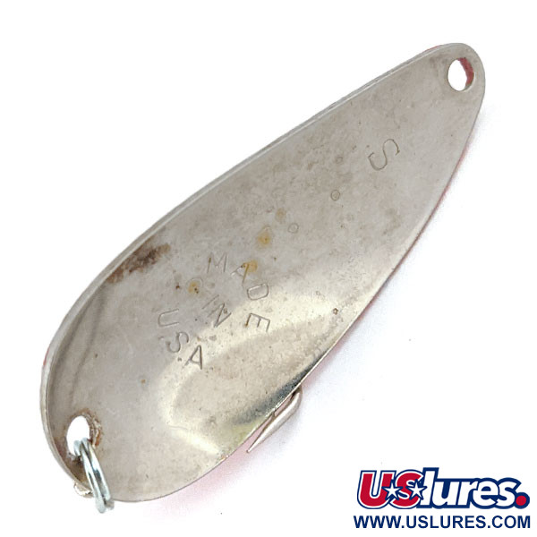 Worth Chippewa Steel Spoon, nikiel/czerwony, 10 g błystka wahadłowa #13635