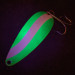Worth Chippewa Steel Spoon UV (świeci w ultrafiolecie), biały/zielony/nikiel, 14 g błystka wahadłowa #13754