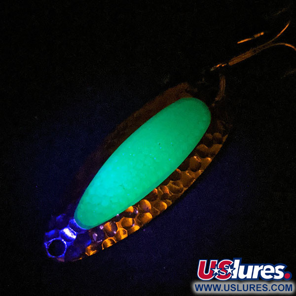  Blue Fox Pixee UV (świeci w ultrafiolecie), nikiel/zielony, 14 g błystka wahadłowa #13897