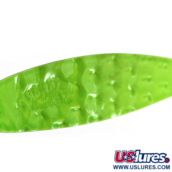 Luhr Jensen Flutter Spoon, zielony, 6 g błystka wahadłowa #14181