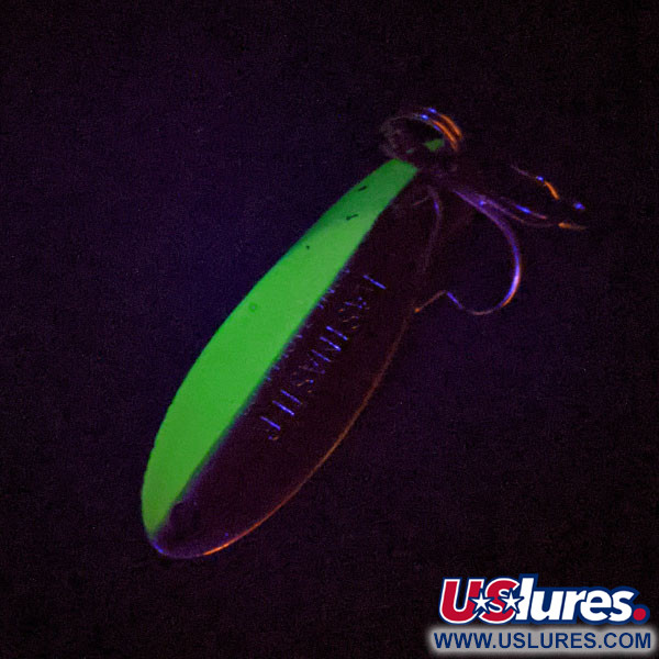 Acme Kastmaster UV (świeci w ultrafiolecie), nikiel/zielony, 14 g błystka wahadłowa #14804