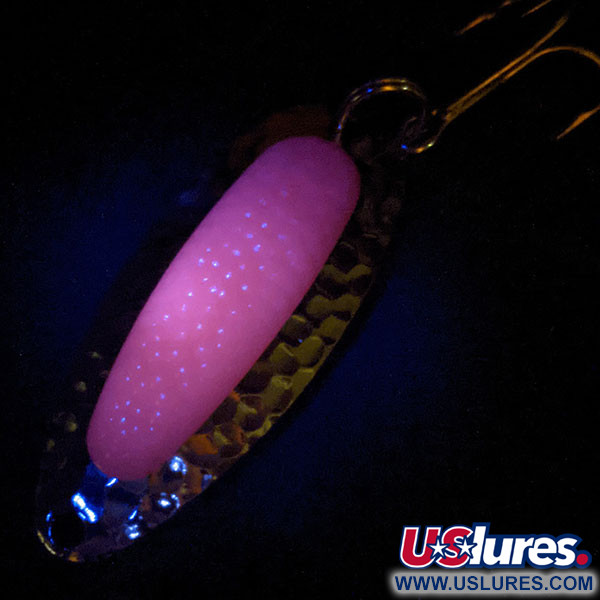  Blue Fox Pixee UV (świeci w ultrafiolecie), nikiel/różowy UV - świeci w świetle ultrafioletowym, 14 g błystka wahadłowa #14872