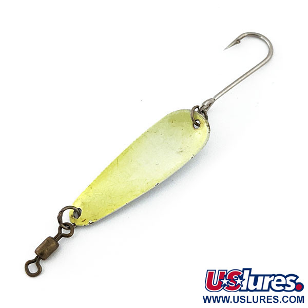 Dick Nite Spoons Dick Nite #2, biały perłowy/żółty perłowy UV - świeci w ultrafiolecie, 1,7 g błystka wahadłowa #14879