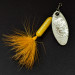 Yakima Bait Worden’s Original Rooster Tail, srebrny/żółty, 3,6 g błystka obrotowa #16624