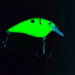  Strike King KVD Silent square bill UV (świeci w ultrafiolecie), Czarny tył/Chartreuse, 12 g wobler #16782