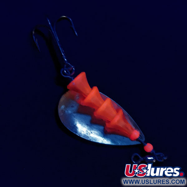  Luhr Jensen Tee Spoon 4 TEE Spoon UV (świeci w ultrafiolecie), mosiądz/czerwony UV - świeci w ultrafiolecie, 10 g błystka obrotowa #17116