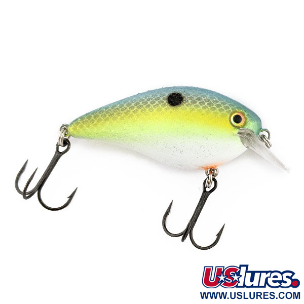  Strike King KVD Silent square bill, Chartreuse Sexy Shad, 12 g wobler #19626