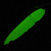 Luhr Jensen Krocodile #5 Glow, nikiel/biały/zielony Glow - świeci w ciemności.​, 25 g błystka wahadłowa #19488
