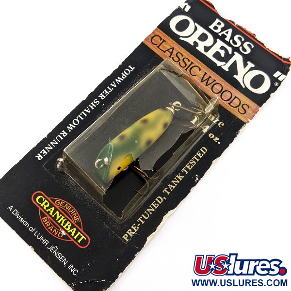  Luhr Jensen Bass Oreno Classic Woods, Frog, 7 g wobler #20748