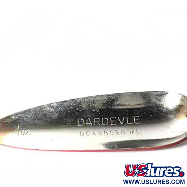 Eppinger Dardevle, czerwony/biały, 28 g błystka wahadłowa #0022