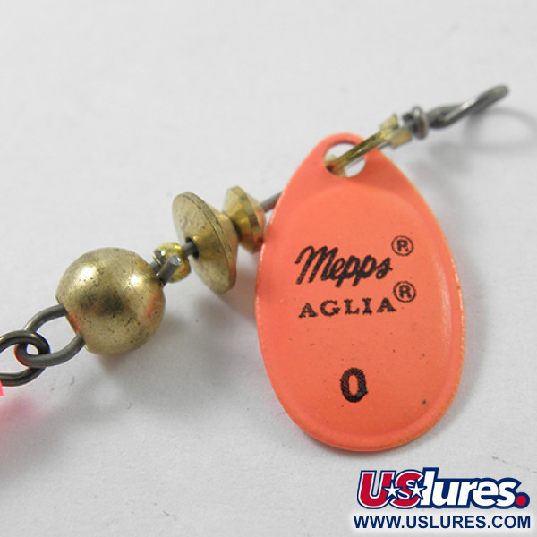  Mepps Aglia 0, neonowy pomarańczowy, 2,5 g błystka obrotowa #1810