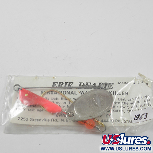  Erie Dearie Walleye Killer, nikiel/czerwony, 9 g błystka obrotowa #1953