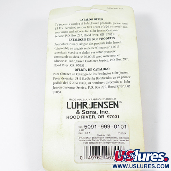 Luhr Jensen Loco 5, żółty/czerwony, 28 g błystka wahadłowa #2000