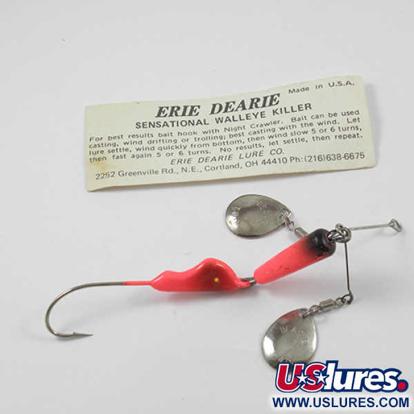  Erie Dearie Walleye Killer, nikiel/czerwony, 17 g błystka obrotowa #2236