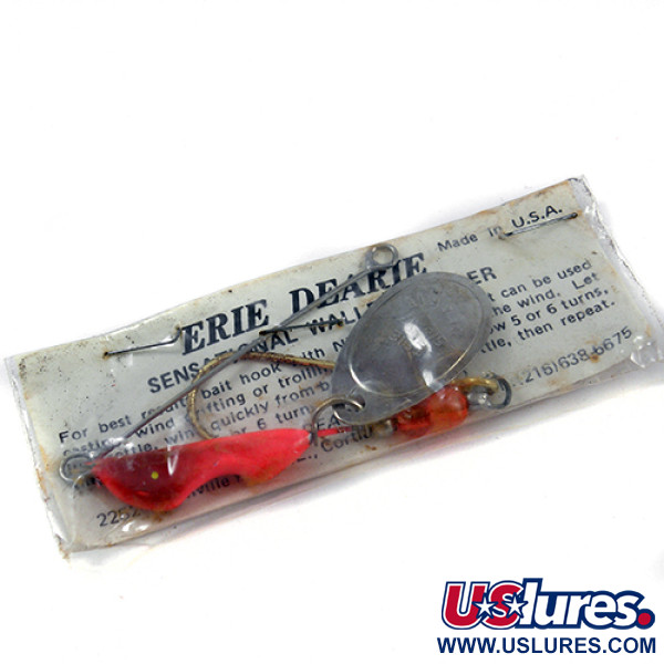  Erie Dearie Walleye Killer, nikiel/czerwony, 14 g błystka obrotowa #2289