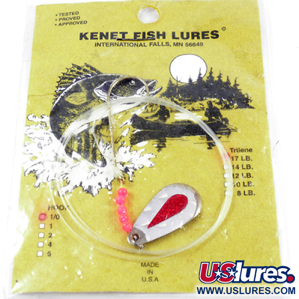 Unknown Kenet Fish Lures, nikiel/czerwony,  g  #2379