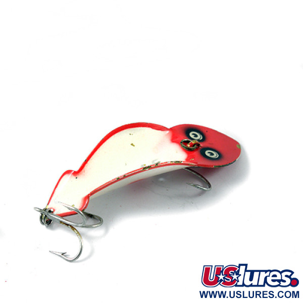 Buck Perry Spoonplug, czerwony/biały, 10 g błystka wahadłowa #2705