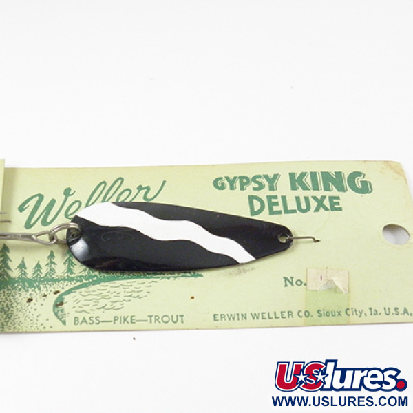 Weller GYPSY KING 0, czarny/biały/nikiel, 11 g błystka wahadłowa #2800