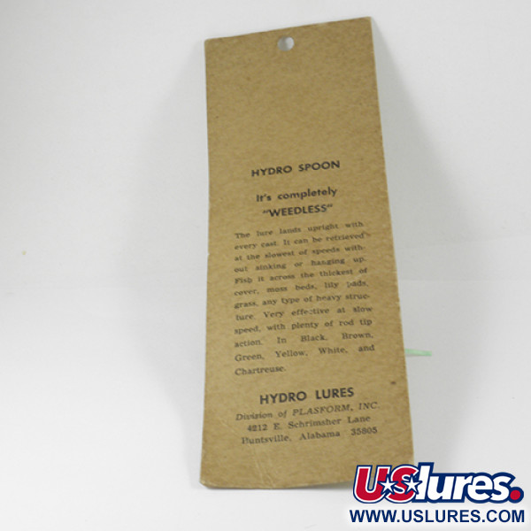 Hydro Lures Błystka antyzaczepowa Hydro Spoon, zielony, 17 g błystka wahadłowa #3038