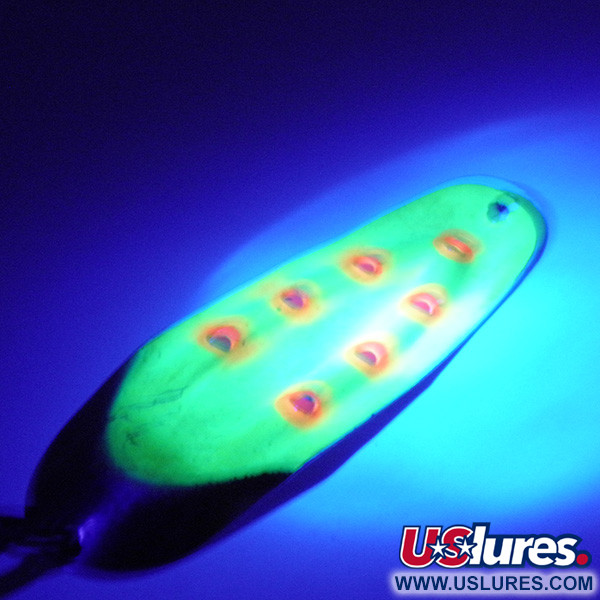 Rustowicz Charger №3 UV (świeci w ultrafiolecie), nikiel/żółty/czerwony UV - świeci w ultrafiolecie, 12,5 g błystka wahadłowa #3197
