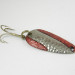  Nebco TOR-P-DO, młotkowany srebrny/czerwony brokat, 7 g błystka wahadłowa #3208