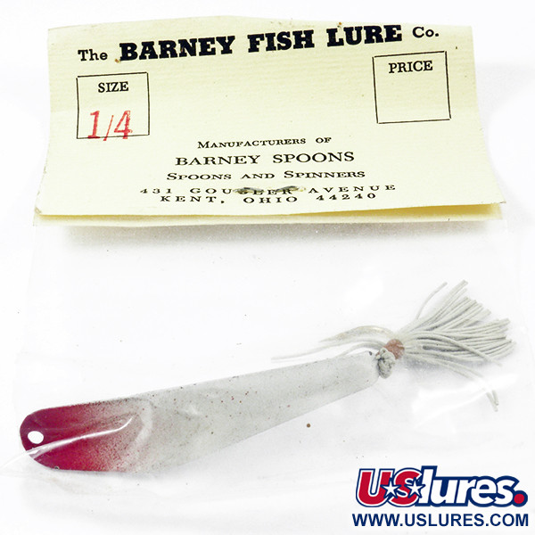 Barney Fish Lure  Błystka antyzaczepowa Barney Spoons, biały/czerwony, 7 g błystka wahadłowa #3227