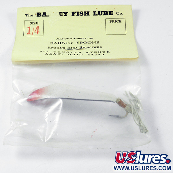Barney Fish Lure  Błystka antyzaczepowa Barney Spoons, czerwony/biały, 7 g błystka wahadłowa #3231