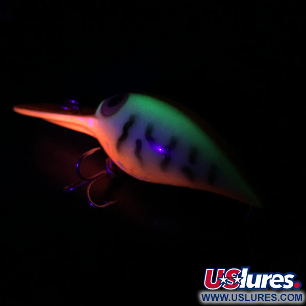 Storm Wiggle Wart UV (świeci w ultrafiolecie), pomarańczowa, Glow Tiger UV, 12 g wobler #3964