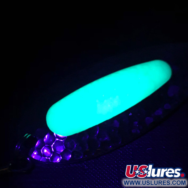  Blue Fox Pixee UV (świeci w ultrafiolecie), nikiel/zielony UV - świeci w ultrafiolecie, 24 g błystka wahadłowa #4064