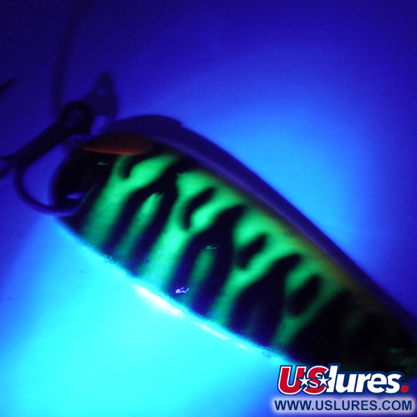 Boss Lures Boss Spoon UV (świeci w ultrafiolecie), Fire Tiger UV - świeci w ultrafiolecie, 19 g błystka wahadłowa #4071