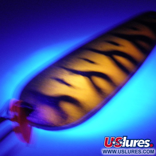 Boss Lures Boss Spoon UV (świeci w ultrafiolecie), złoty tygrys, 19 g błystka wahadłowa #4085