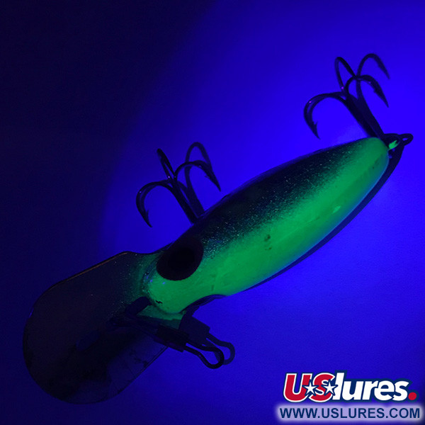 Storm Hot'N Tot Thin Fin, srebrny/neon zielony UV - świeci w ultrafiolecie, 12 g wobler #4164