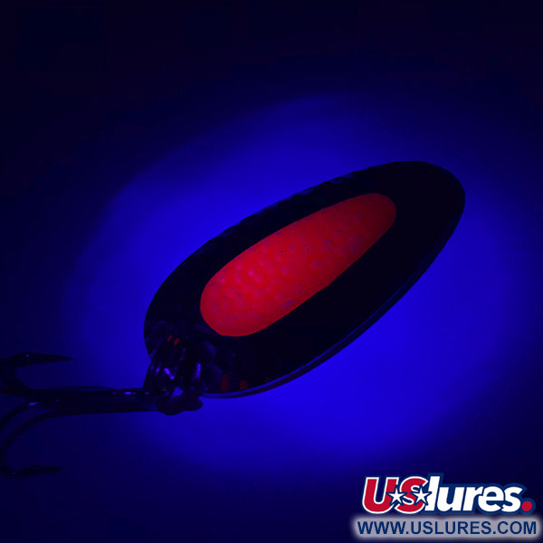  Blue Fox Pixee UV (świeci w ultrafiolecie), młotkowany nikiel/różowy, 24 g błystka wahadłowa #4474