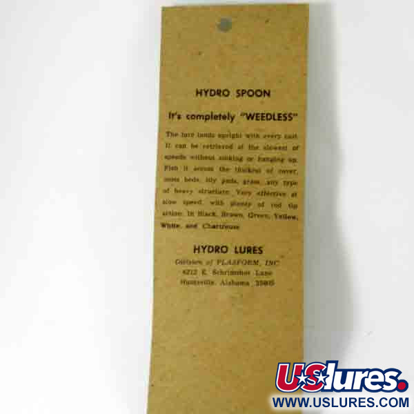 Hydro Lures Błystka antyzaczepowa Hydro Spoon, zielony czarny, 14 g błystka wahadłowa #4508