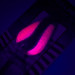 Rainbow Plastics Steelhead UV (świeci w ultrafiolecie), nikiel/neonowy różowy, 14 g błystka wahadłowa #4592