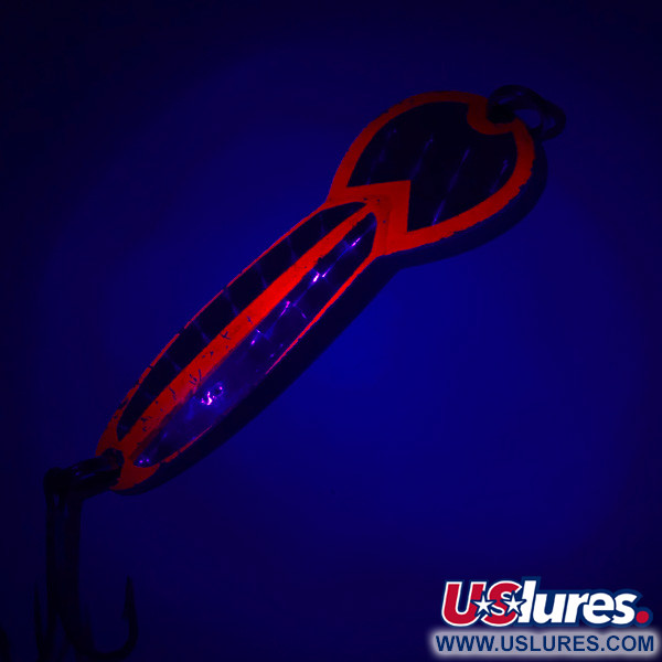  Glen Evans Loco 4 UV (świeci w ultrafiolecie), mosiądz/czerwony UV - świeci w ultrafiolecie, 23 g błystka wahadłowa #4646