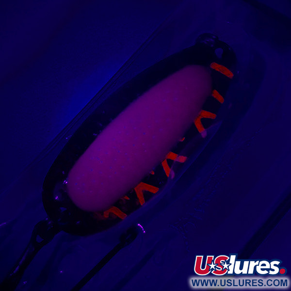  Blue Fox Pixee UV (świeci w ultrafiolecie), młotkowany nikiel/różowy, 14 g błystka wahadłowa #4739