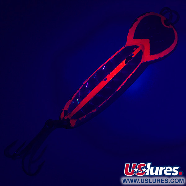 Glen Evans Loco 4 UV (świeci w ultrafiolecie), mosiądz/czerwony UV - świeci w ultrafiolecie, 23 g błystka wahadłowa #4745